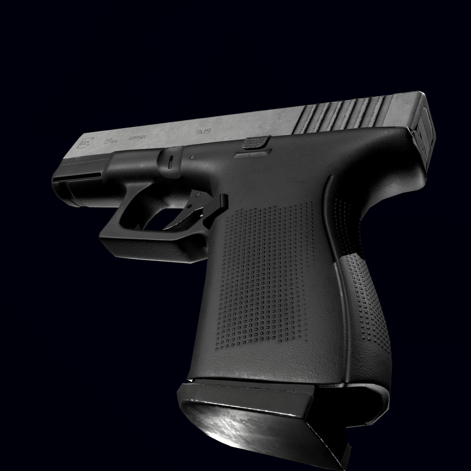 Pistol Glock 19 game ready