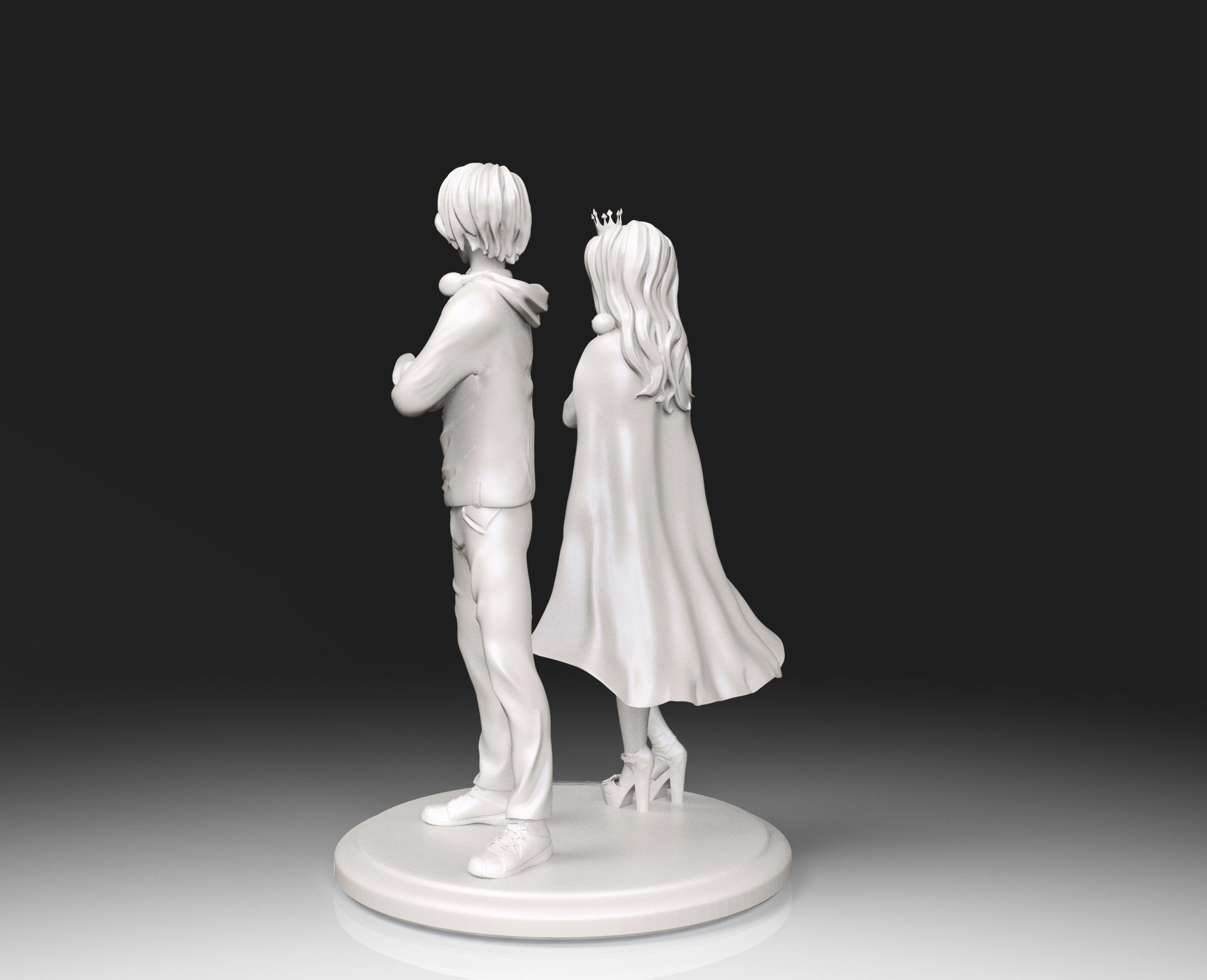 Anime characters 3D model 3D printable | CGTrader