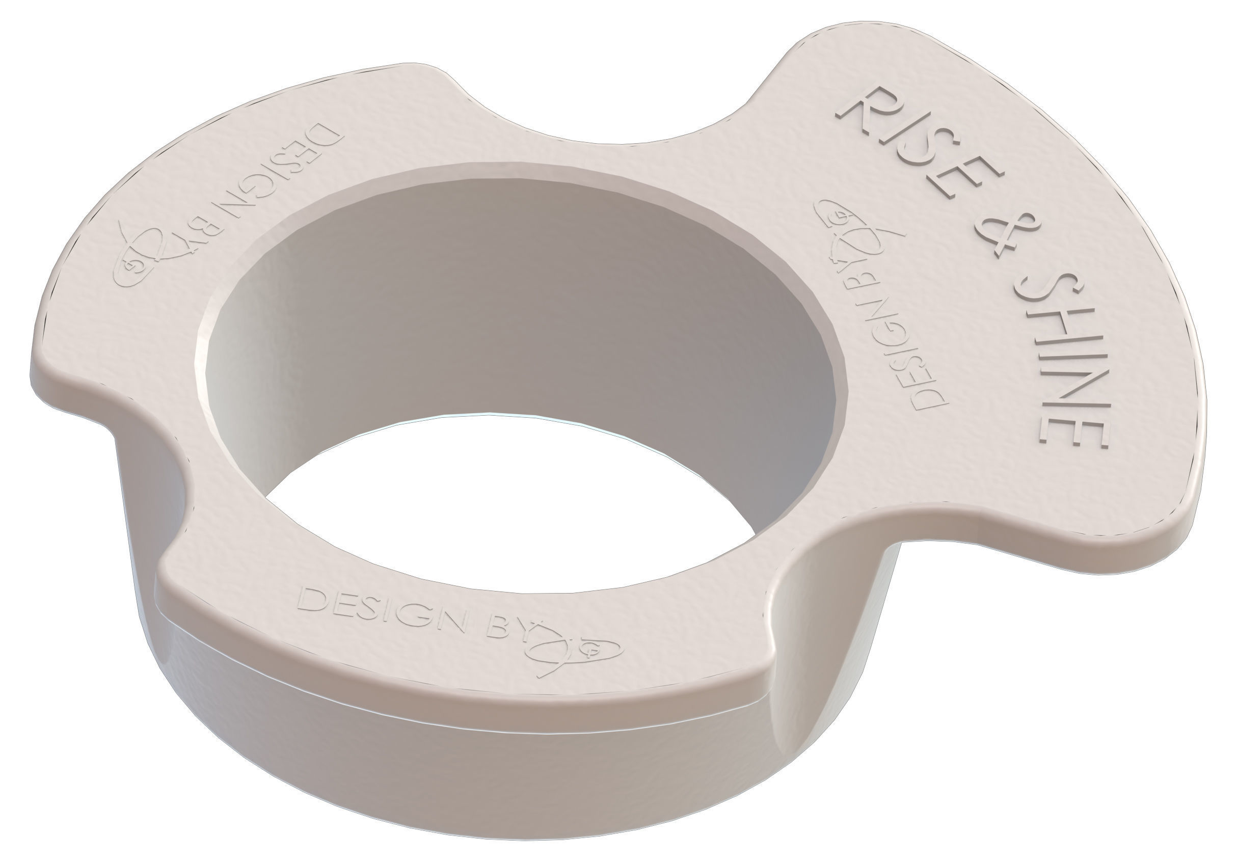 Cup Holder with Note RISE AND SHINE