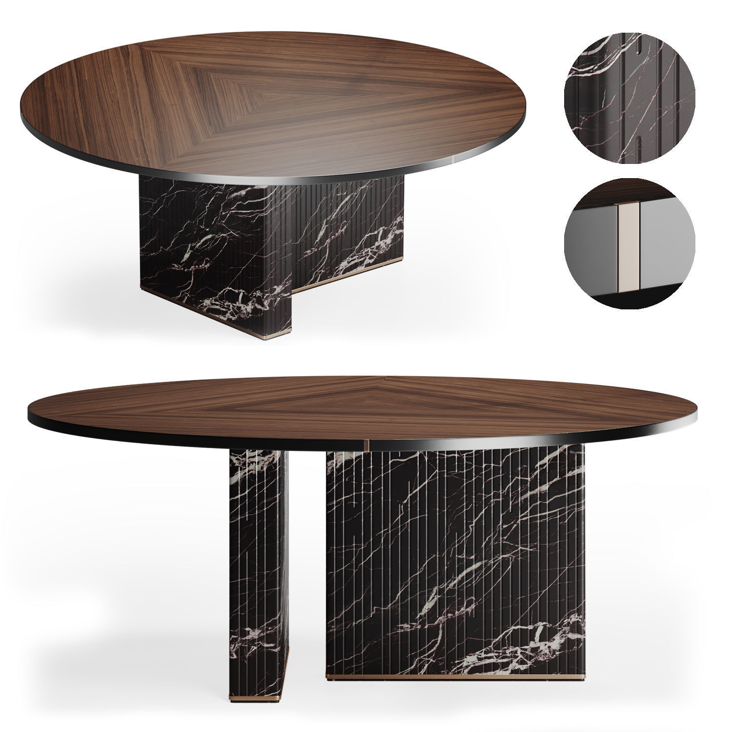 NETTUNO Round table by Paolo Castelli 3D model
