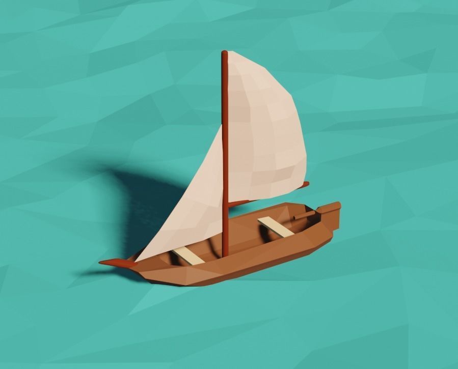 Small Boat 3D model 3D printable | CGTrader