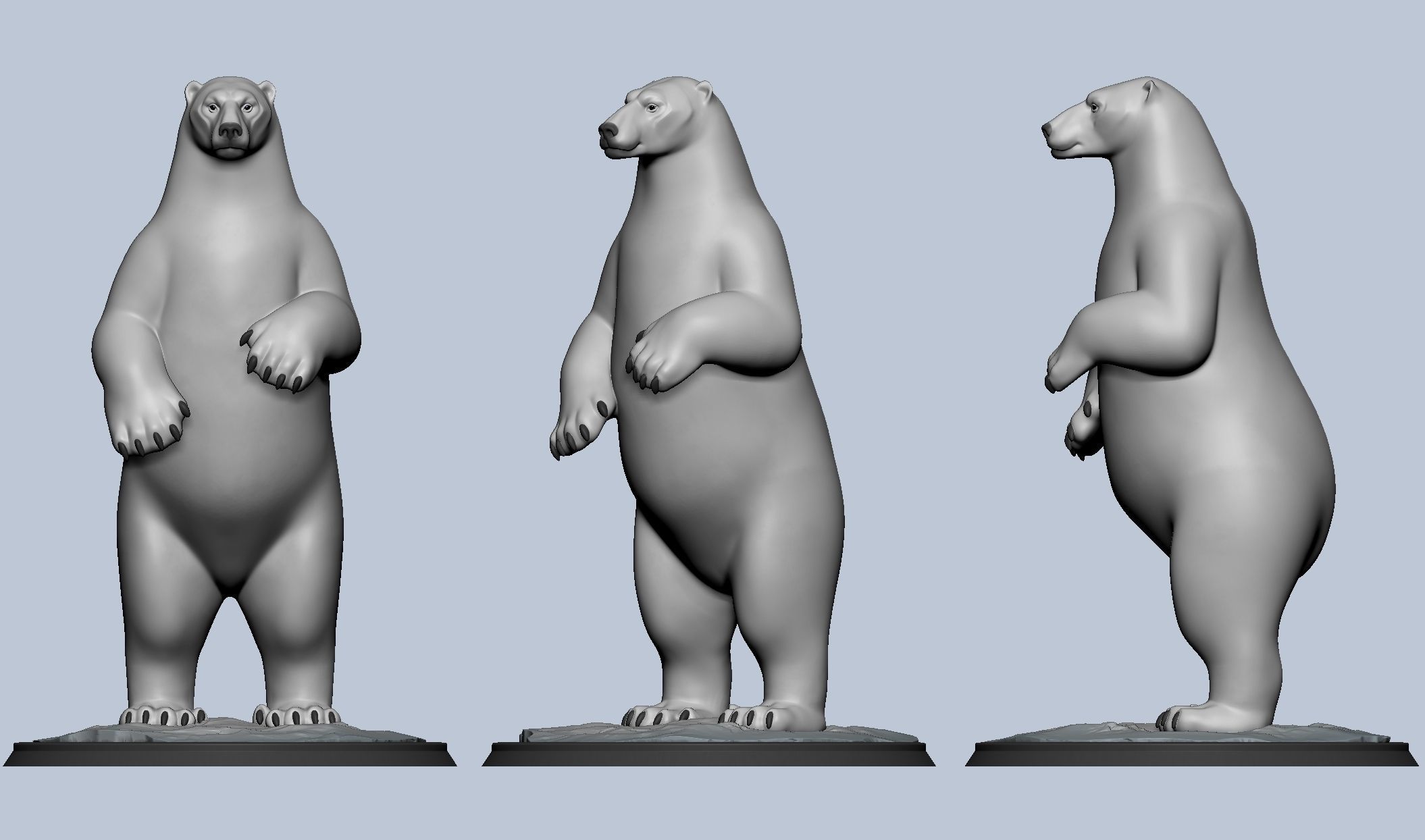 Polar Bear 3D model 3D printable | CGTrader