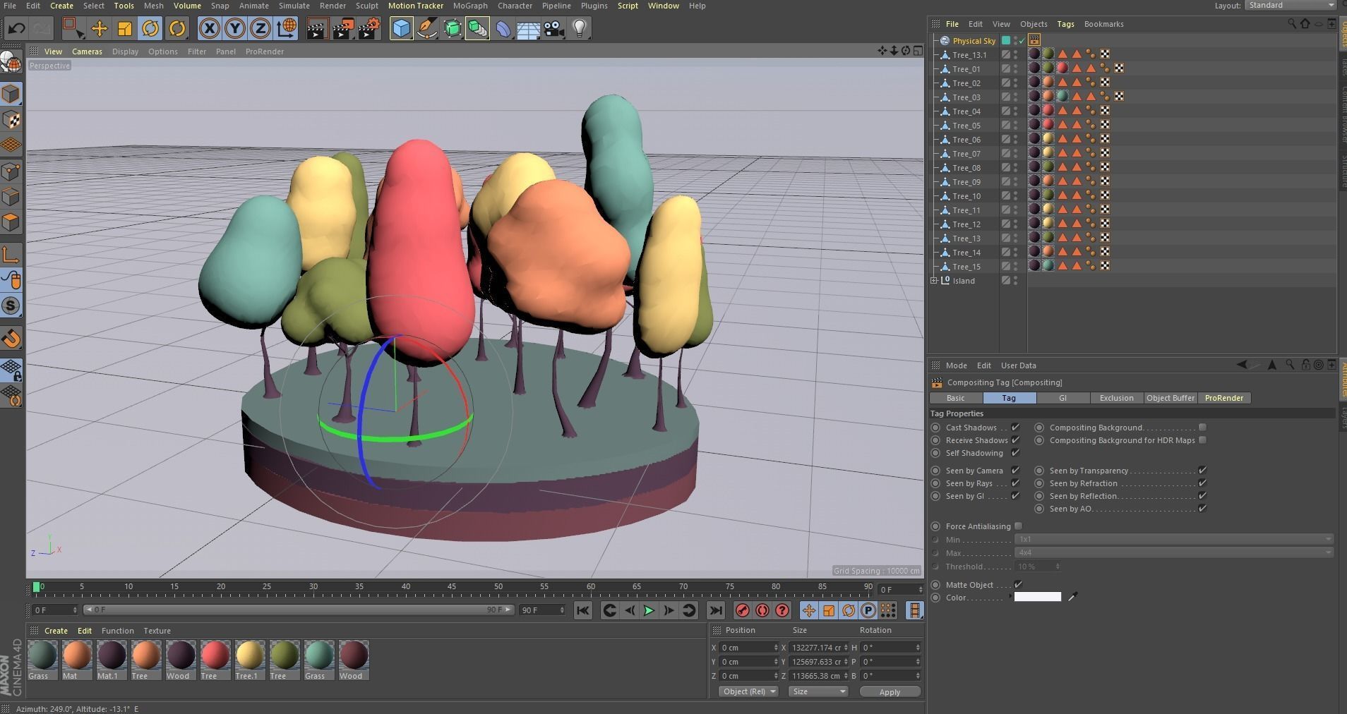 3D model Cartoon Low Poly Bubble Trees Pack VR / AR / low-poly | CGTrader
