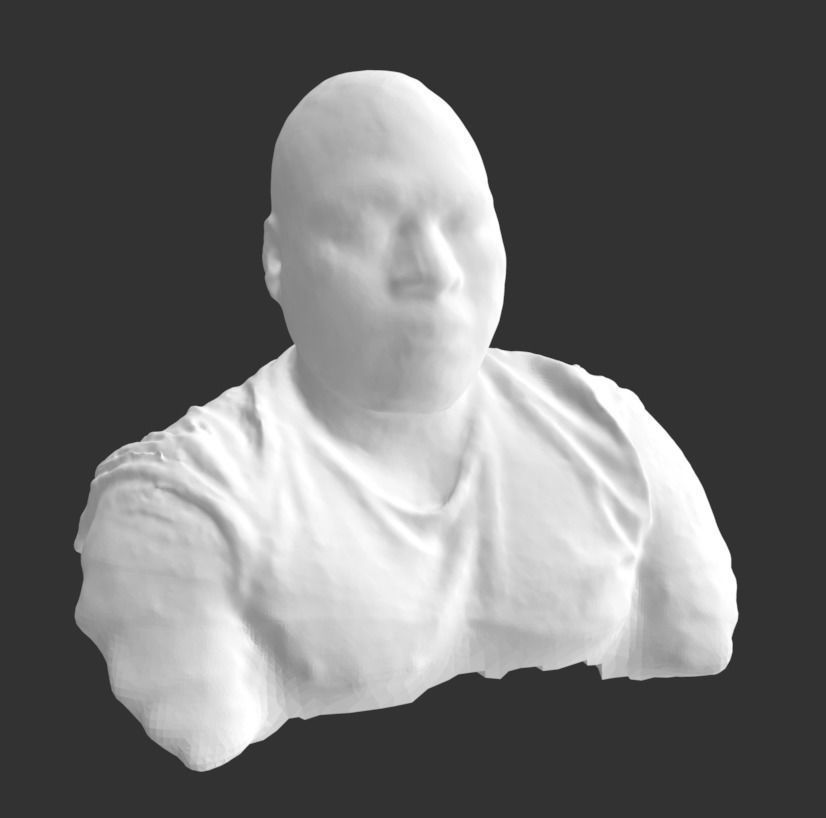 bust man free 3D model 3D printable CGTrader