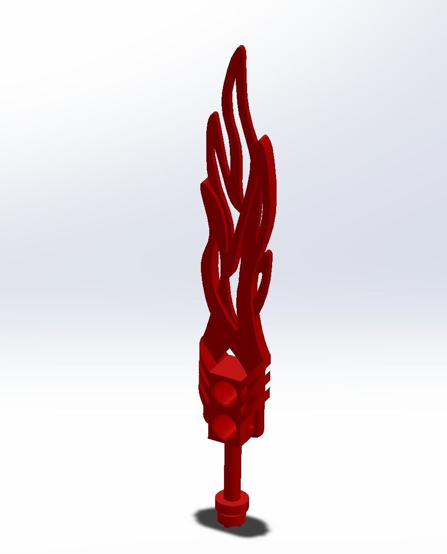 Bionicle Inspired Fire Sword