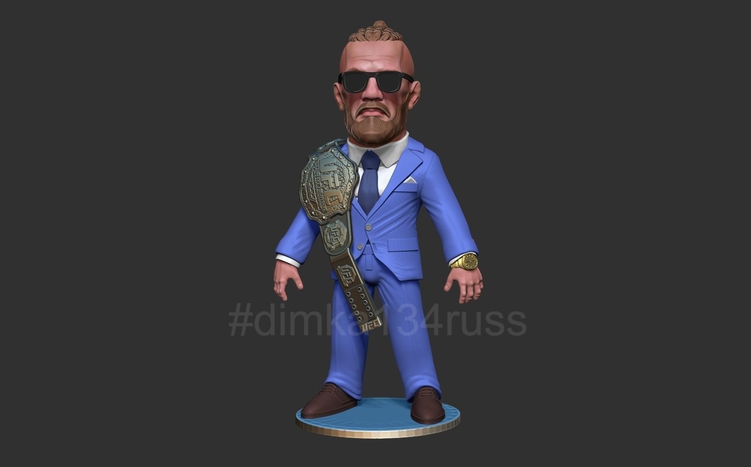 Conor McGregor 3D model 3D printable | CGTrader