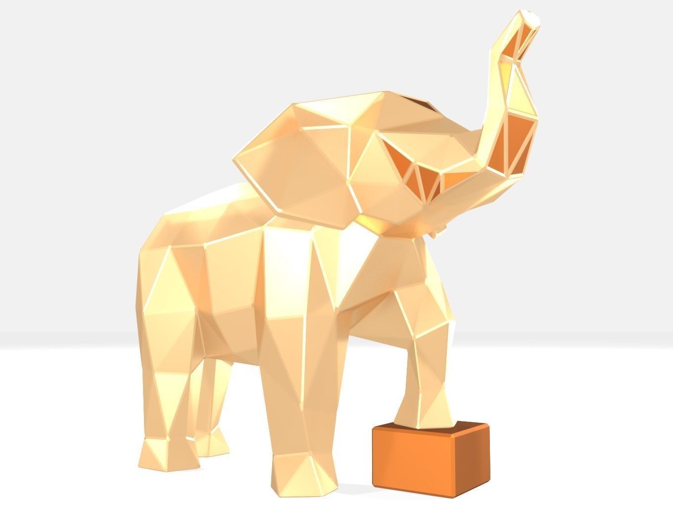 Polygonal Elephant kid Parametric