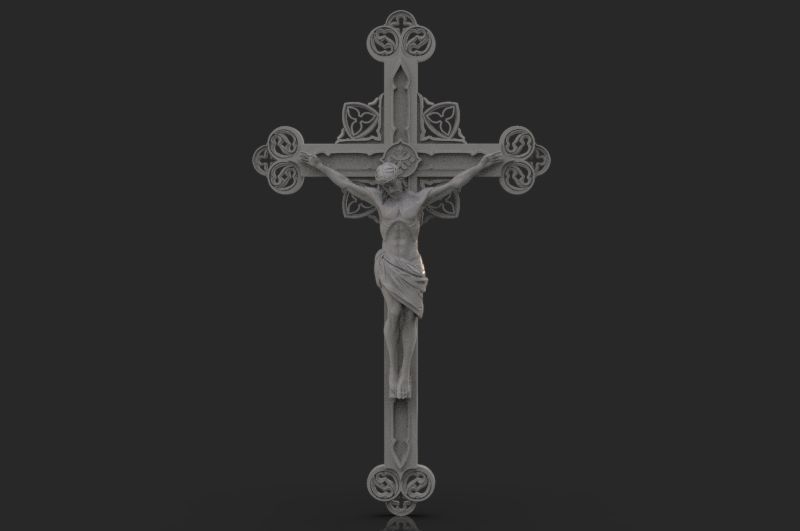JESUS ON THE CROSS 3D print model