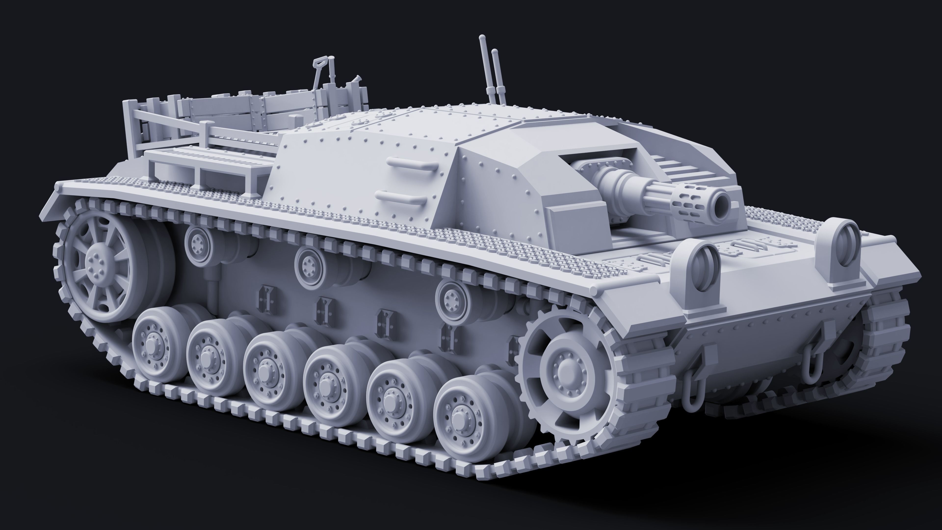 RU30 Badger Infantry Support Tank Earth Defense Forces 3D model 3D