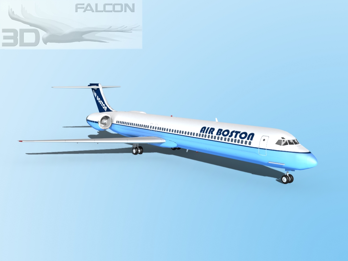 Falcon3D MD-80 Air Boston 3D model