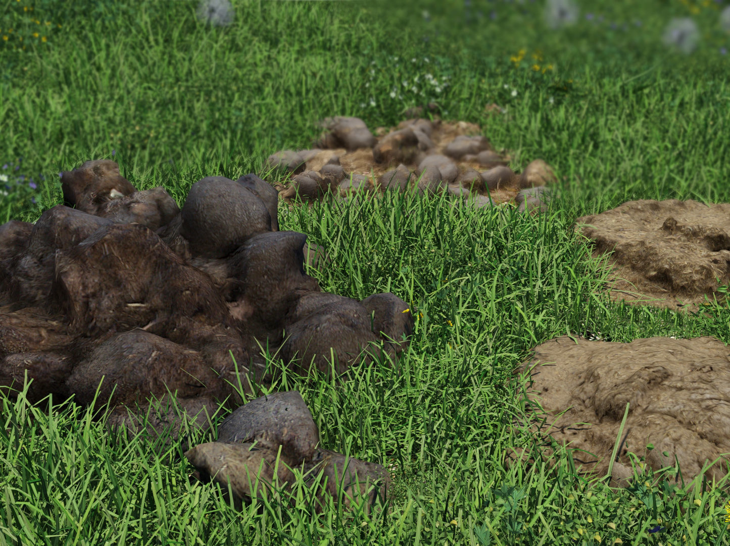 Farm animal manure set