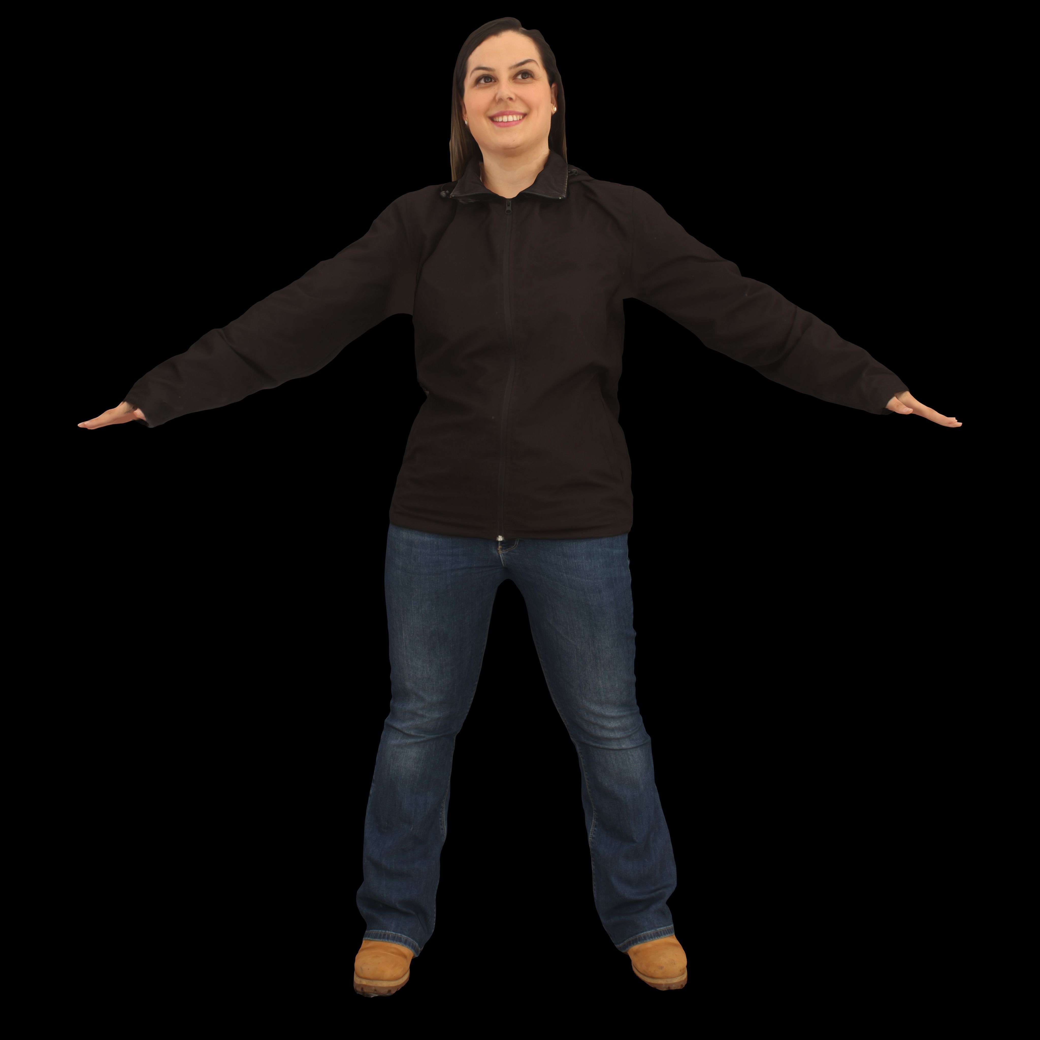 No444 - Female Dark A Pose