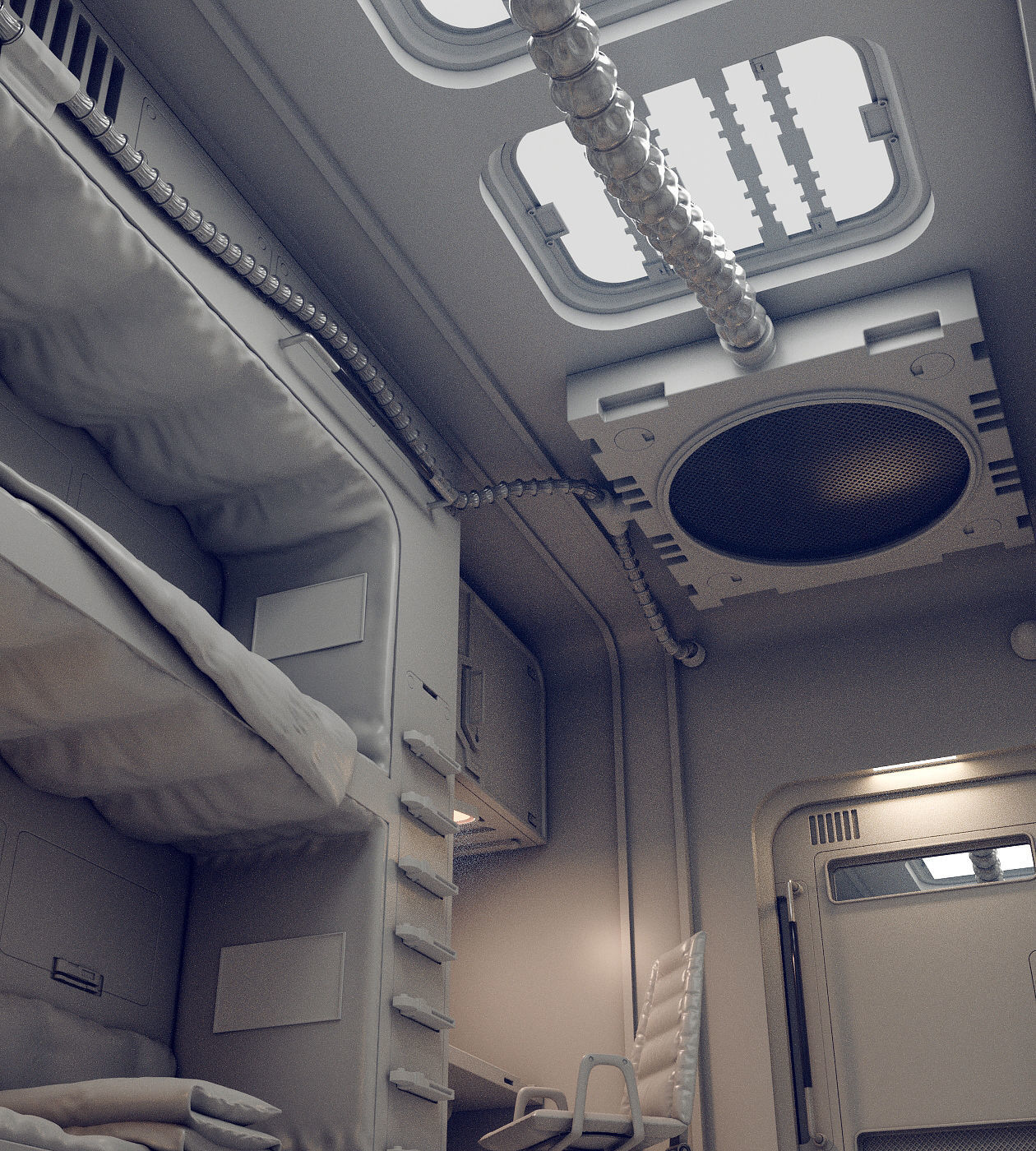 sci fi rooms and textures 3D model | CGTrader