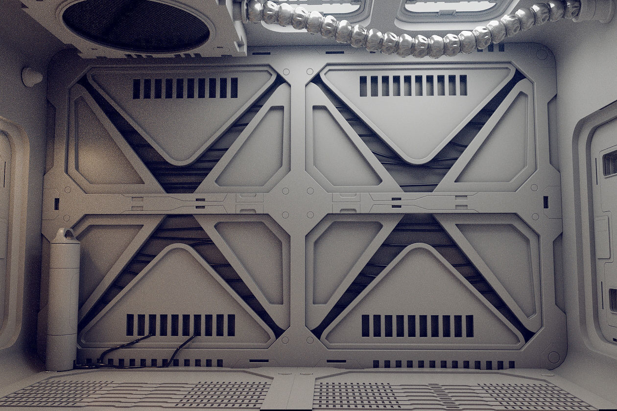 sci fi rooms and textures 3D model | CGTrader