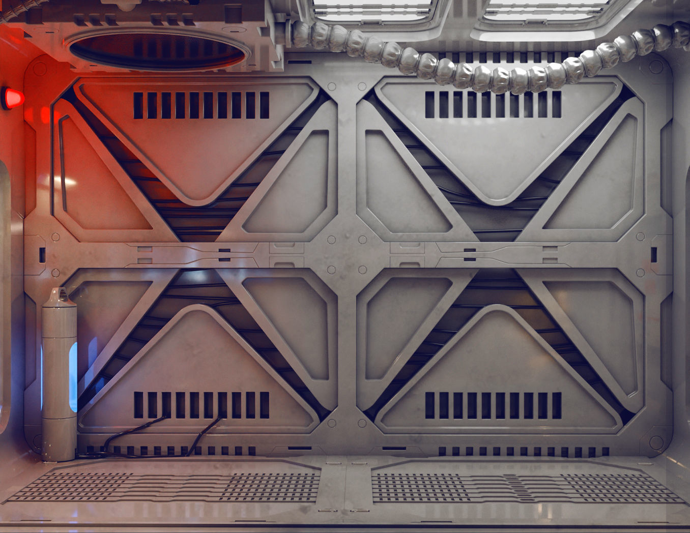 sci fi rooms and textures 3D model | CGTrader