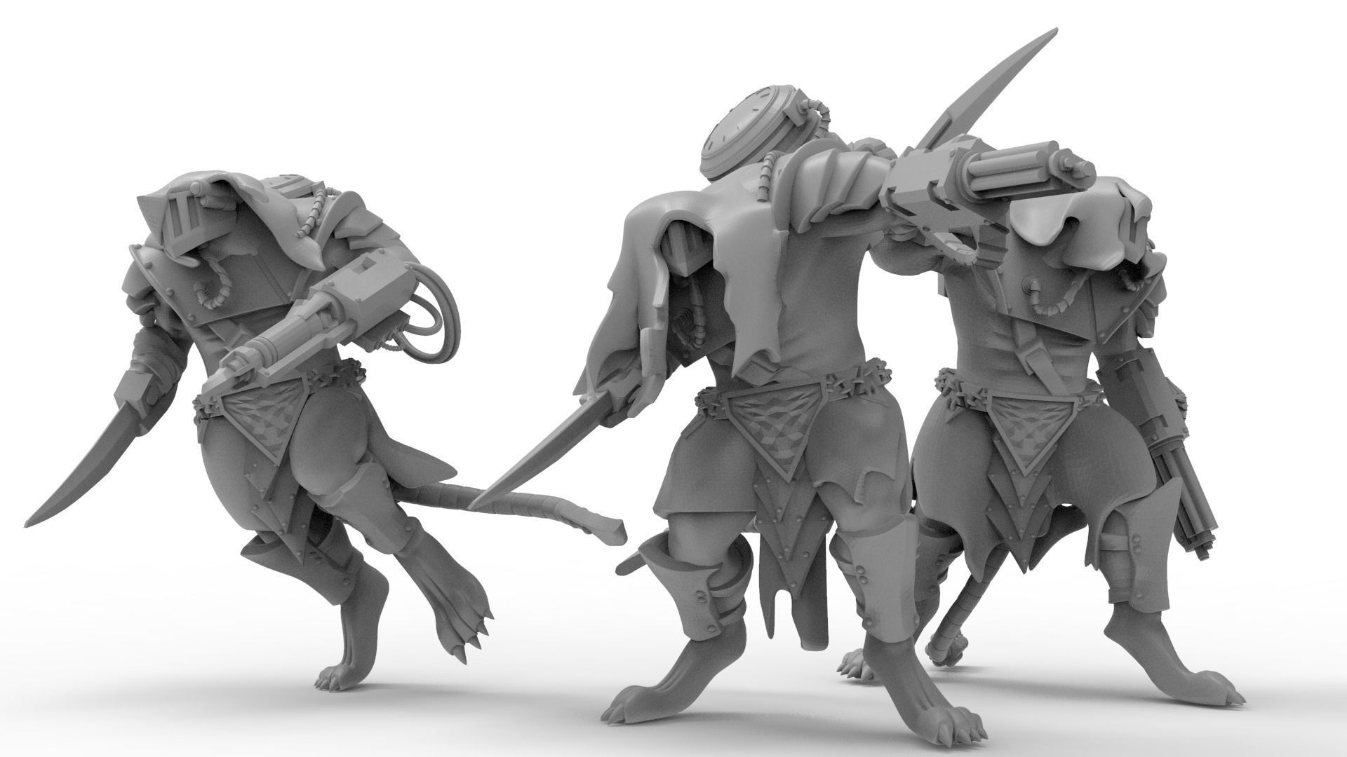 3D printable model Cheese Stealer Cult Vermin Ogres