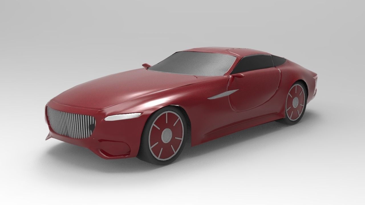 Mercedes Maybach Low Poly Low-poly 3D model