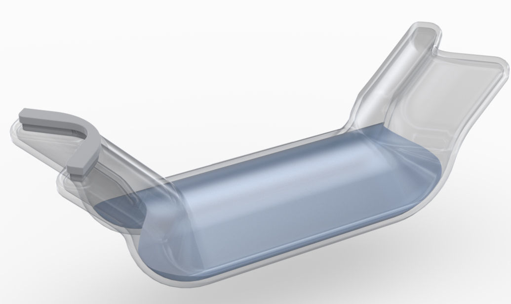 Hand holder with water for laptop