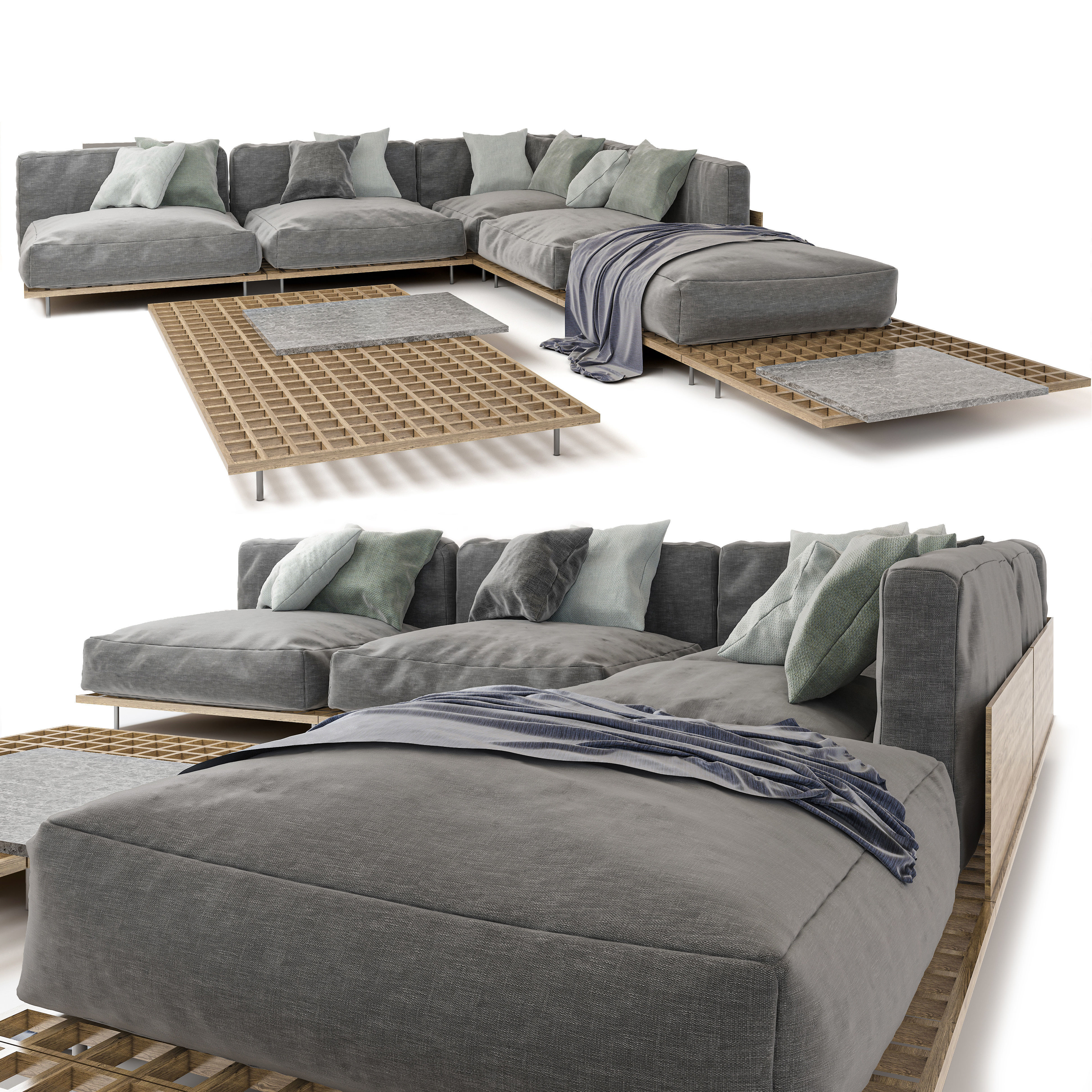 Modular 3d sofa modular 3D model | CGTrader