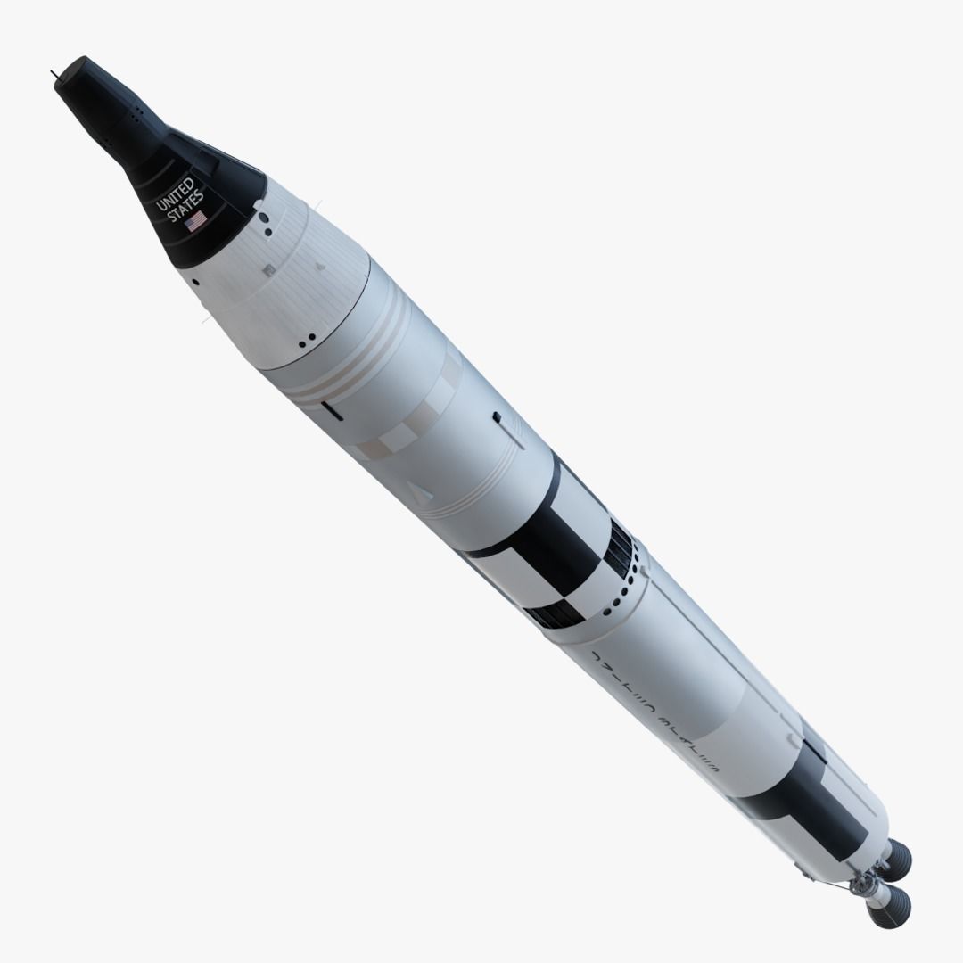 Titan II Gemini Rocket 3D model | CGTrader