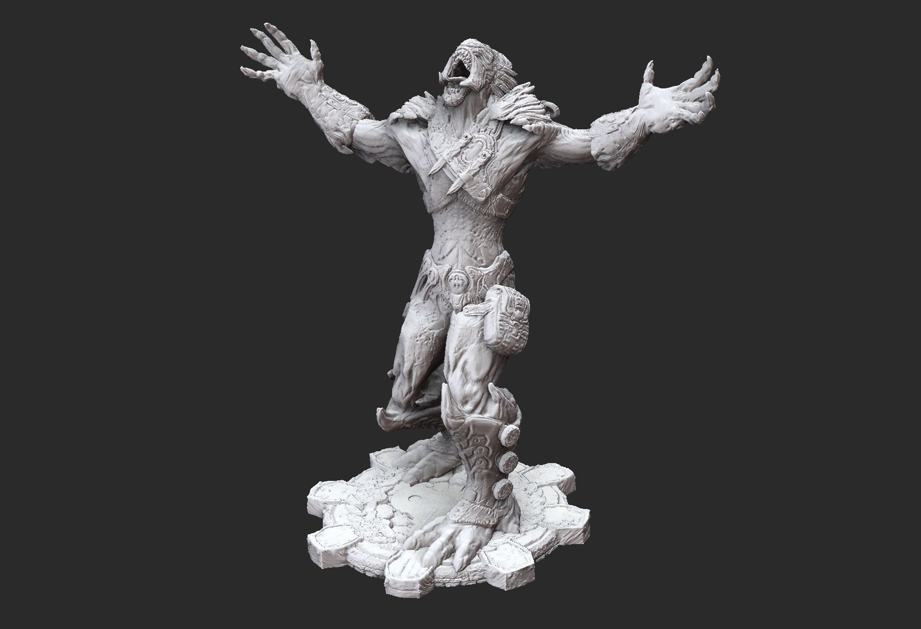Kantus Shaman Gears of War 3D Model STL File 3D Print