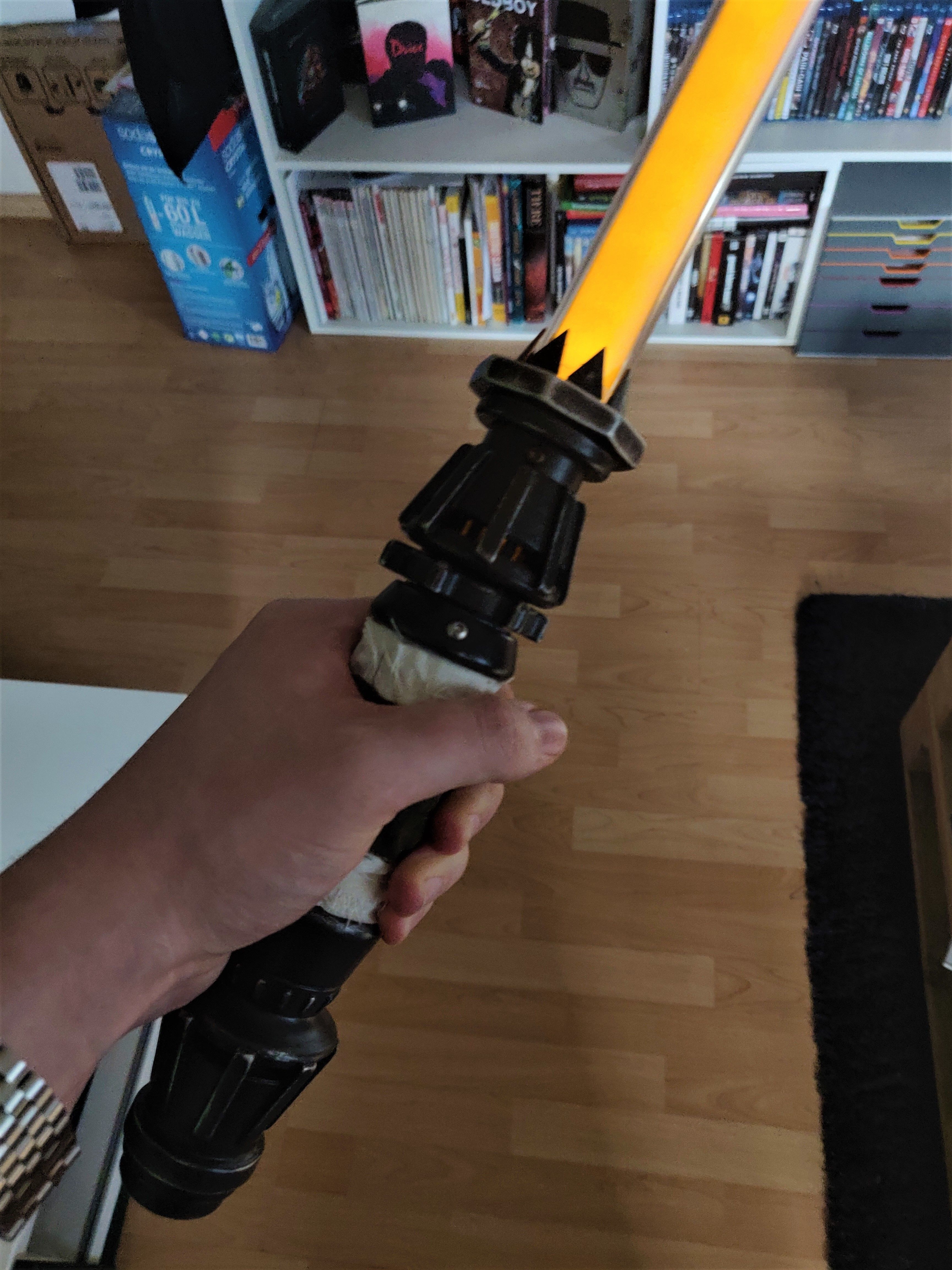 Rey yellow Lightsaber Star Wars 3D model 3D printable CGTrader