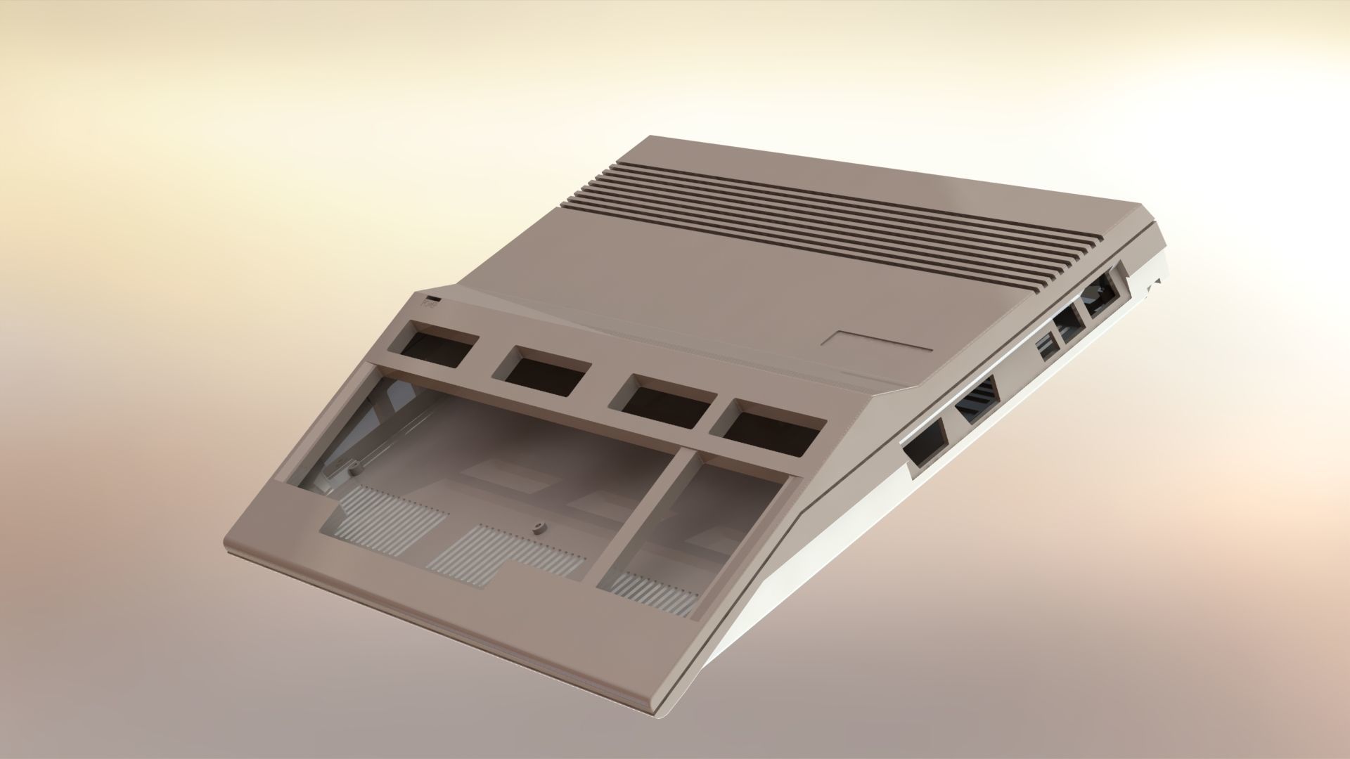 Commodore 128 enclosure 3d print model