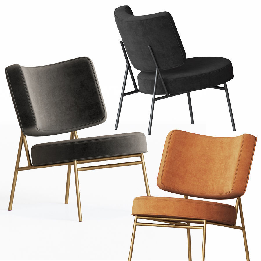 Coco Lounge Chair Calligaris 3D model CGTrader