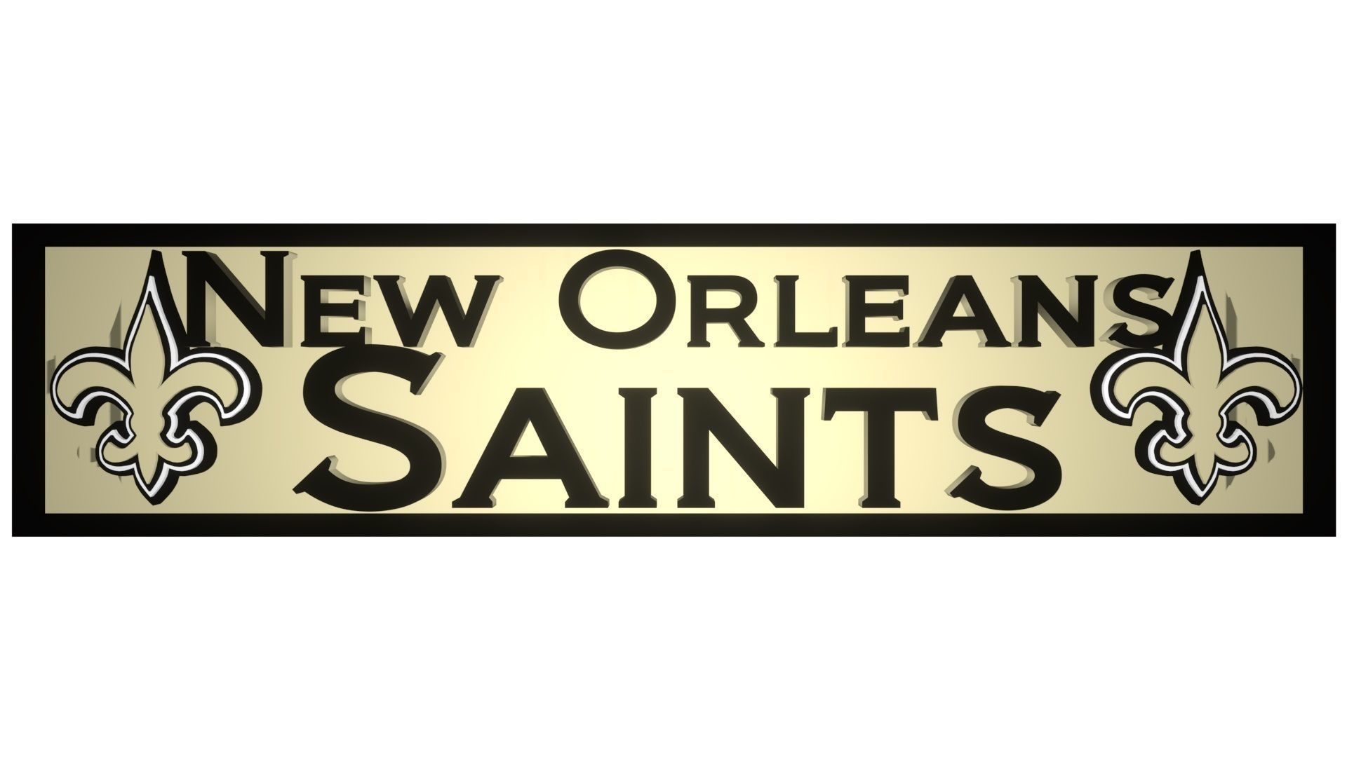 New Orleans Saints plate