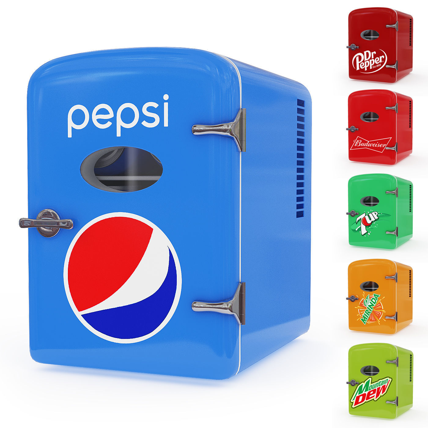 Mini Fridge Pepsi Cola 3D model CGTrader