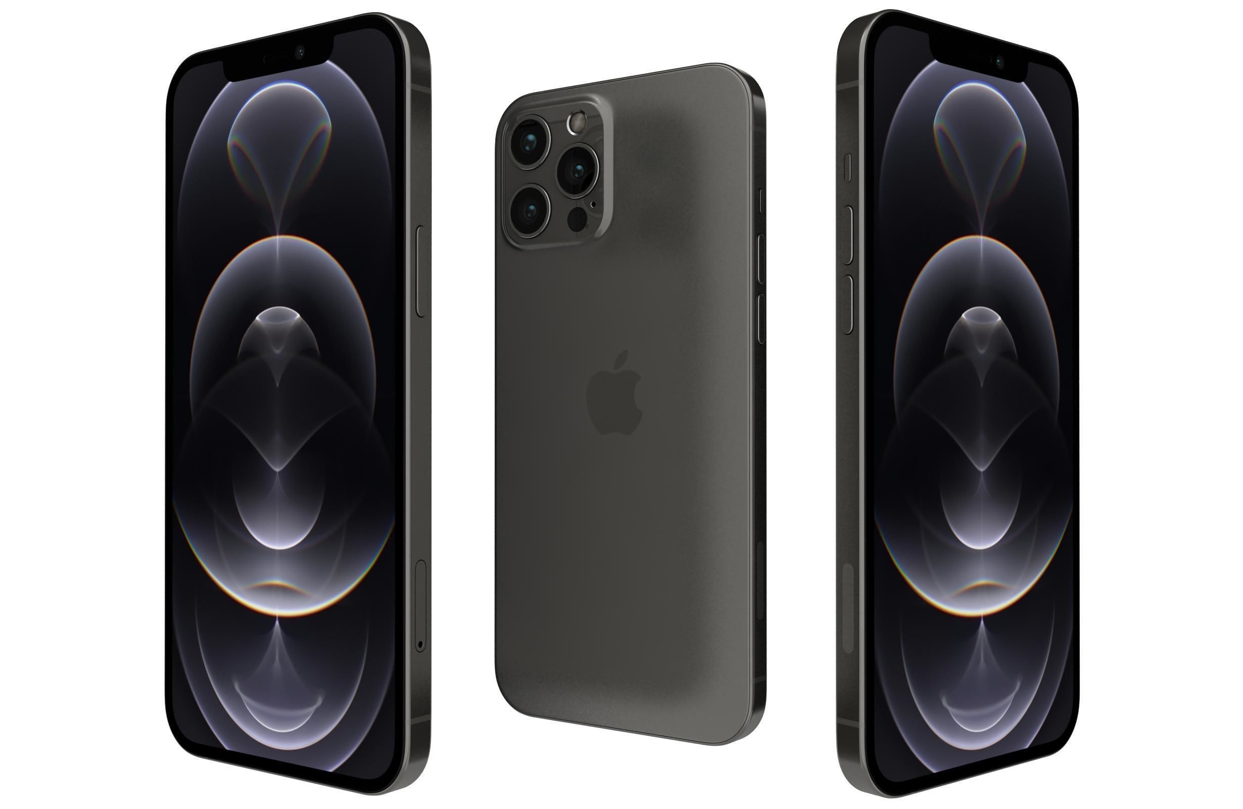 Apple iPhone 12 Pro Max Graphite 3D model CGTrader