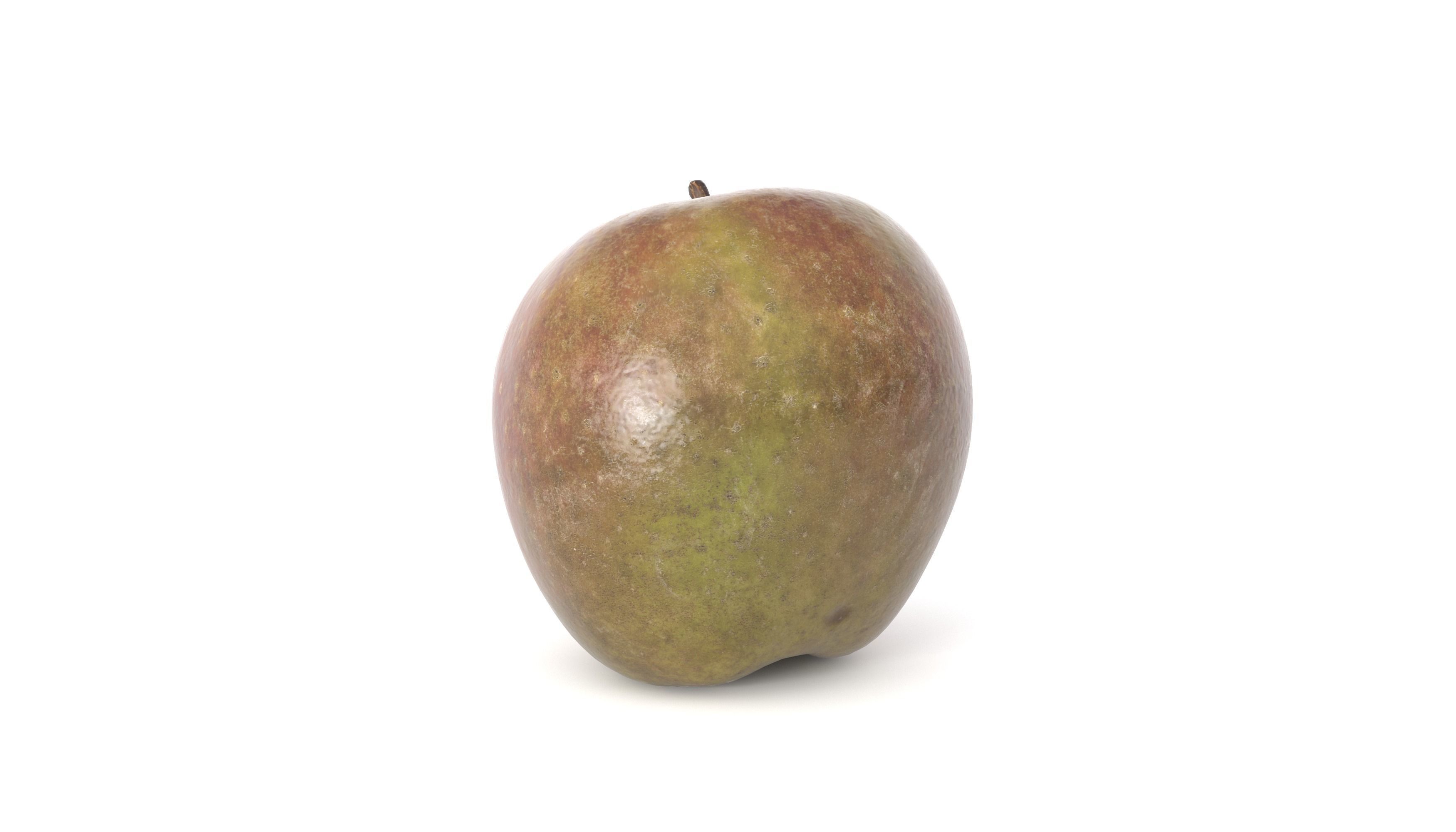 3D model Golden Reinette Apple Fruit Photoscan VR / AR / low-poly