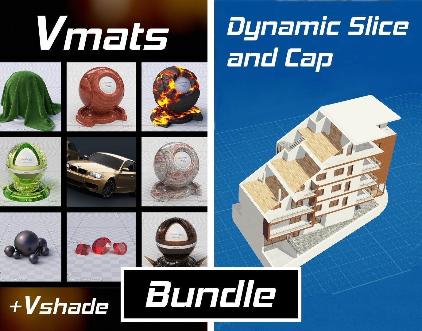 VMATS and DYNAMIC SLICE AND CAP for Blender