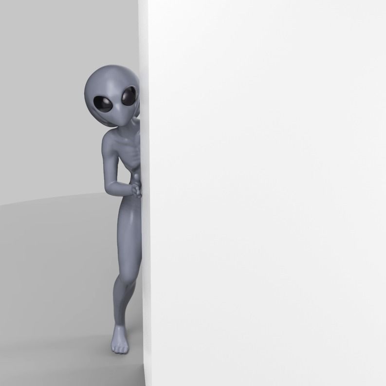 Alien Behind the Wall