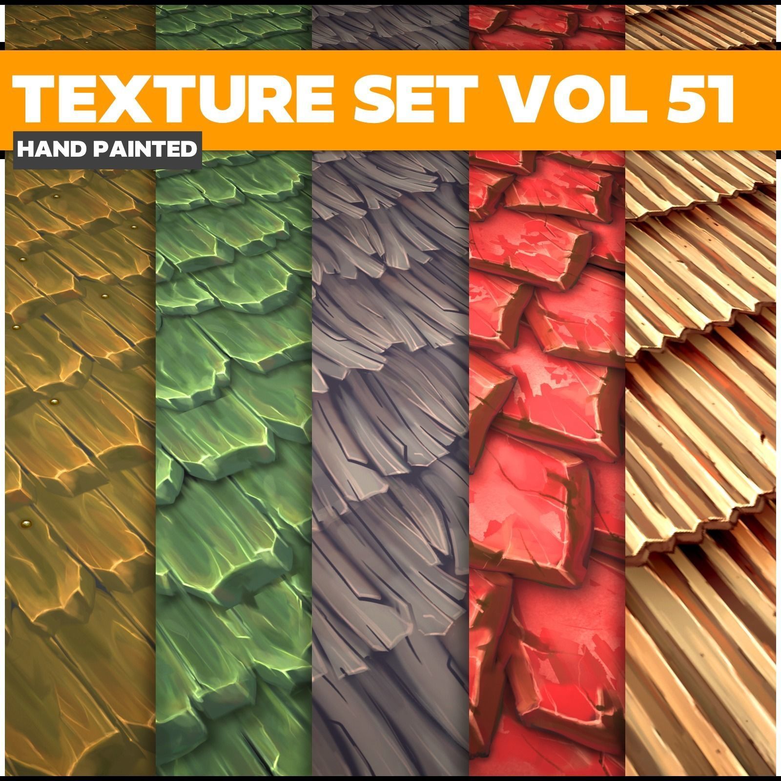 Roof Vol 51 - Game PBR Textures