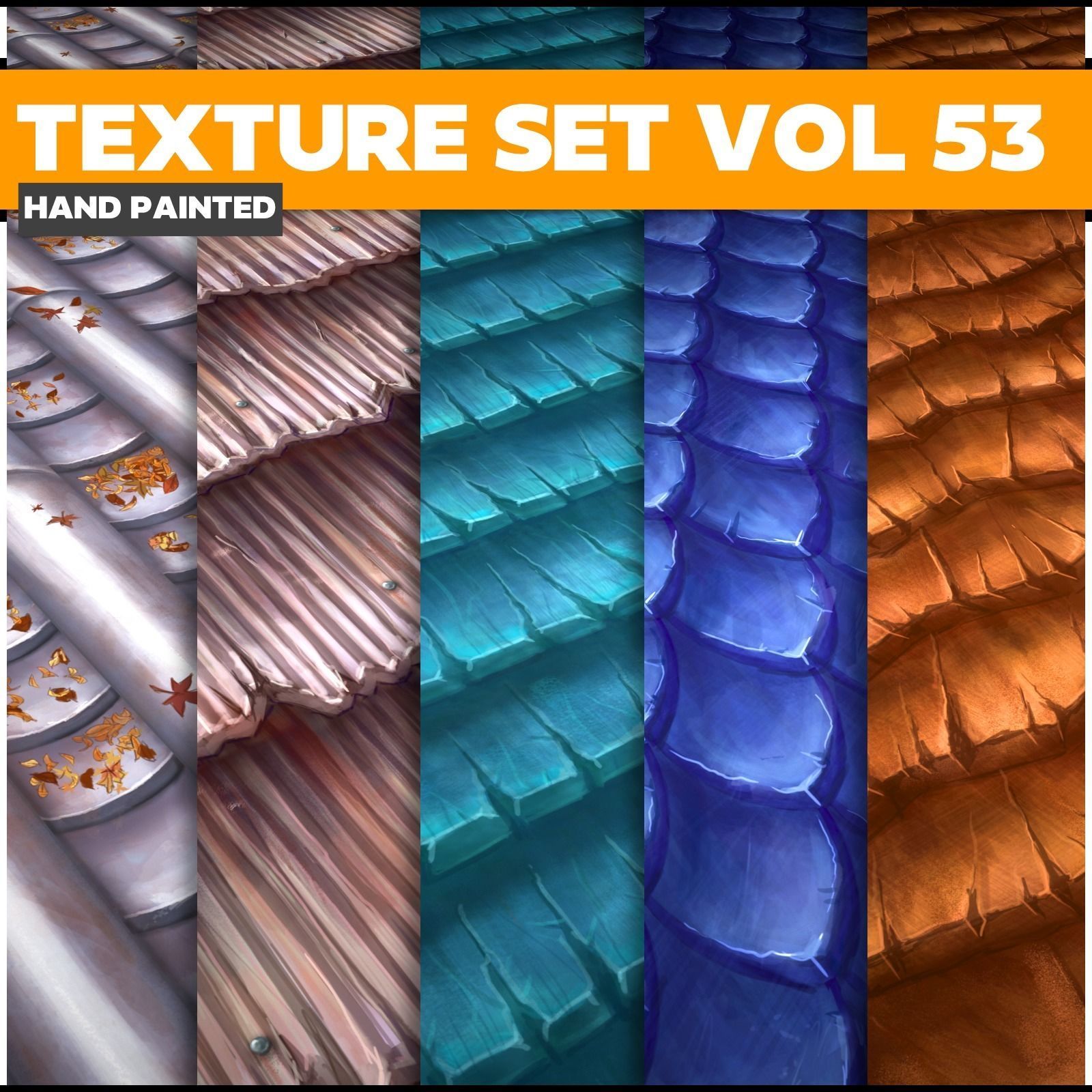 Roof Vol 53 - Game PBR Textures