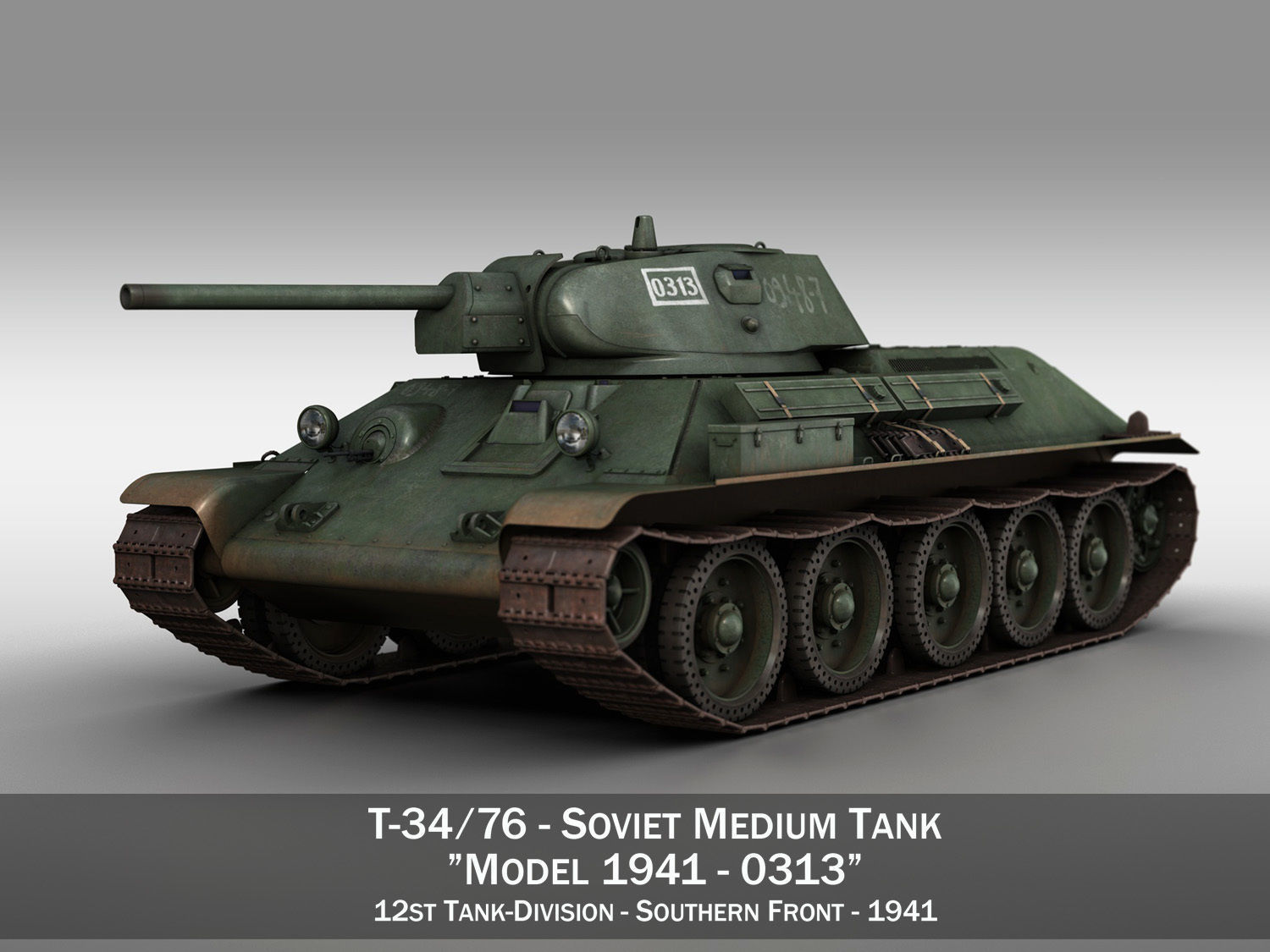 T-34-76 - Model 1941 - Soviet medium tank - 0313