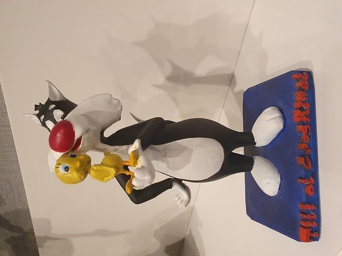 Kanarische Figur Tweety DEMONS ET MERVEILLES Titi und Grosminet Harz Statuette 16 cm R8