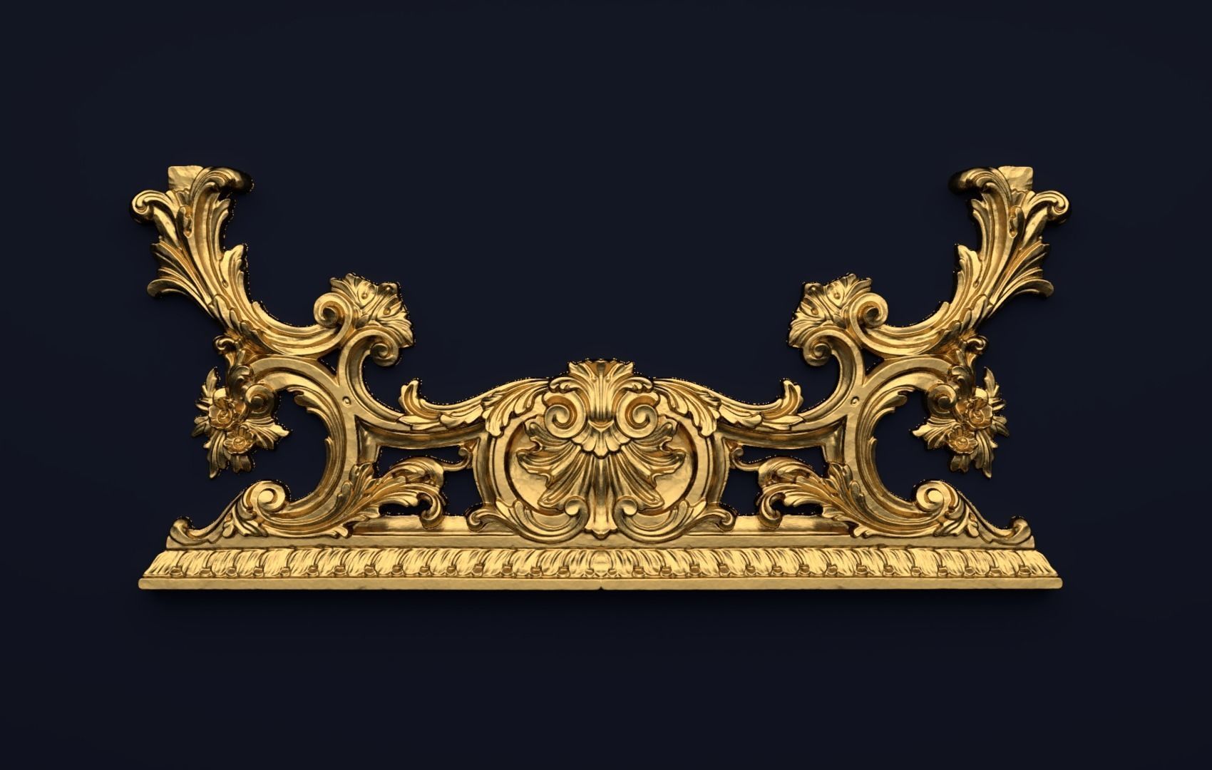 Classic decor ornament v-3D model 36