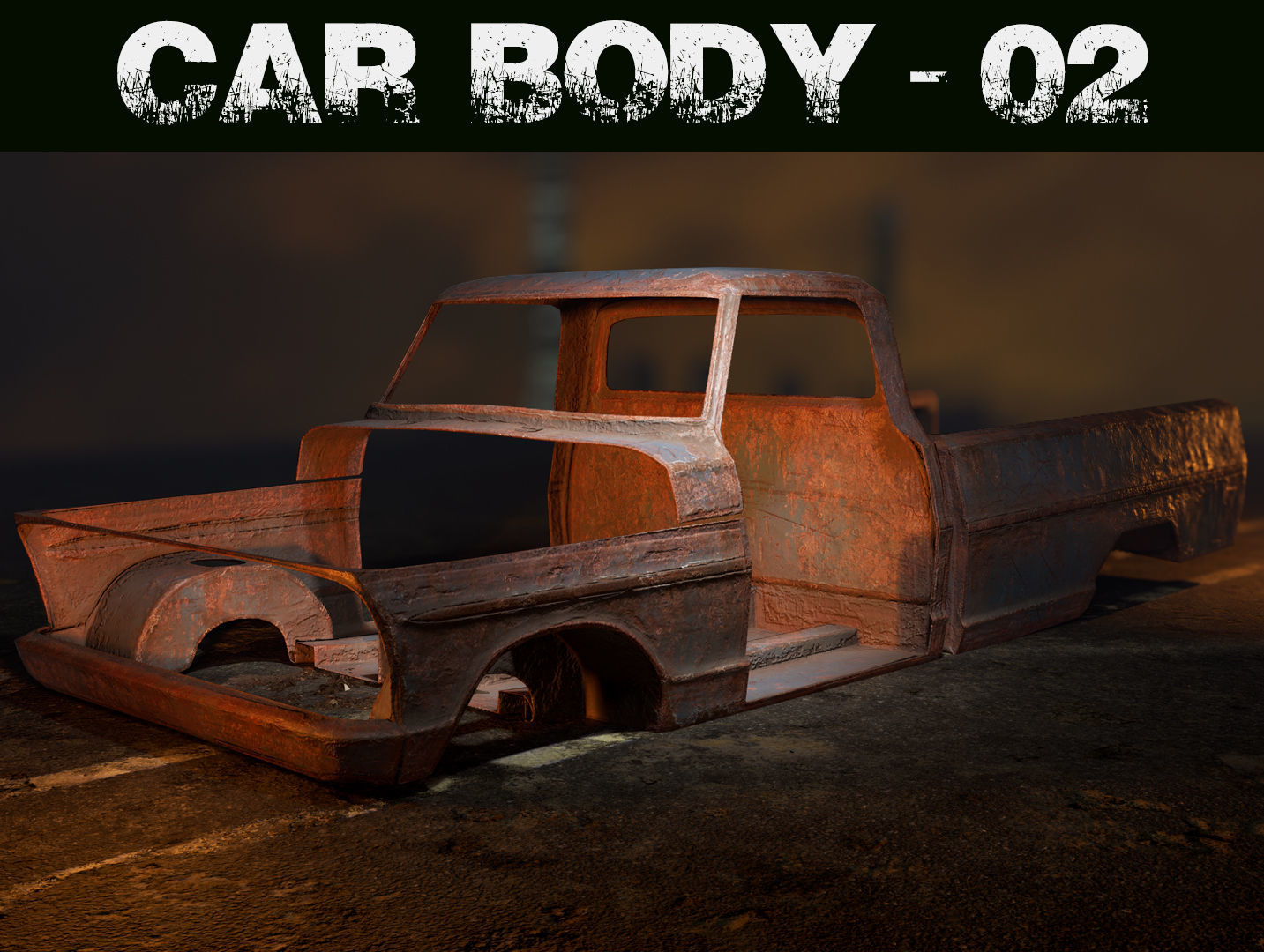 Car Body - 02 Low-poly 3D model