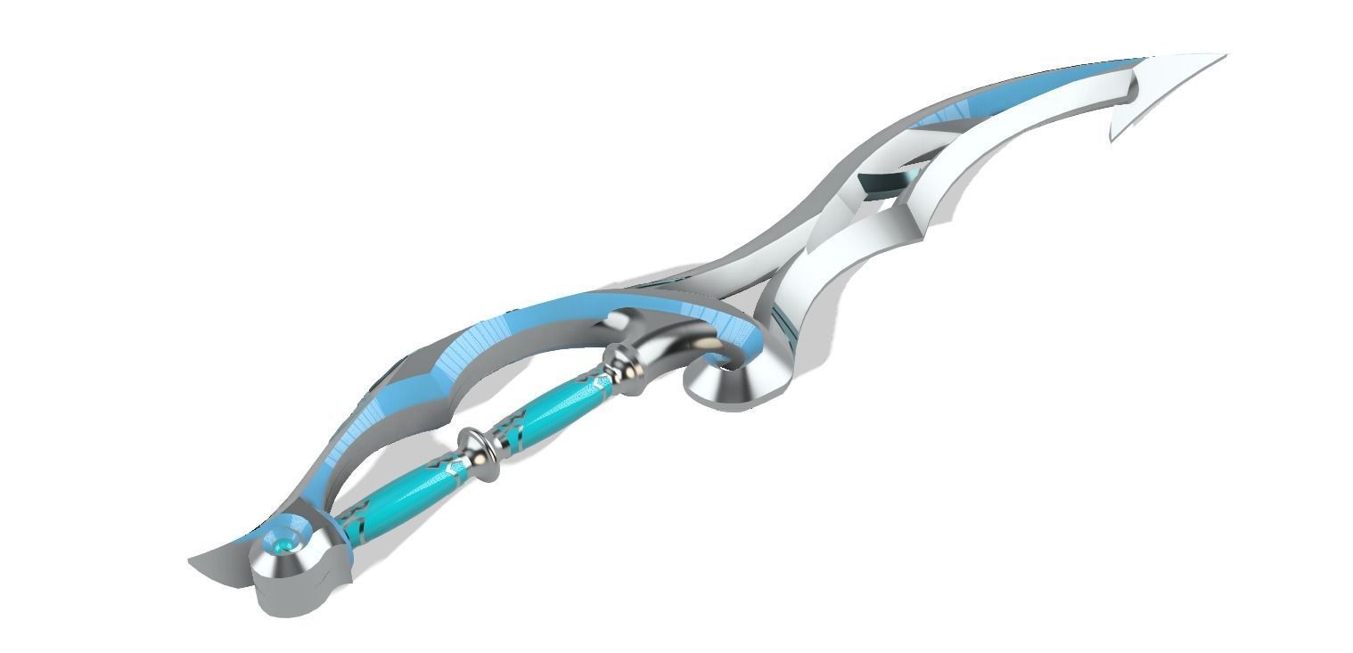 ZORA Silver Longsword Legend of Zelda Breath of the Wild 3D model 3D