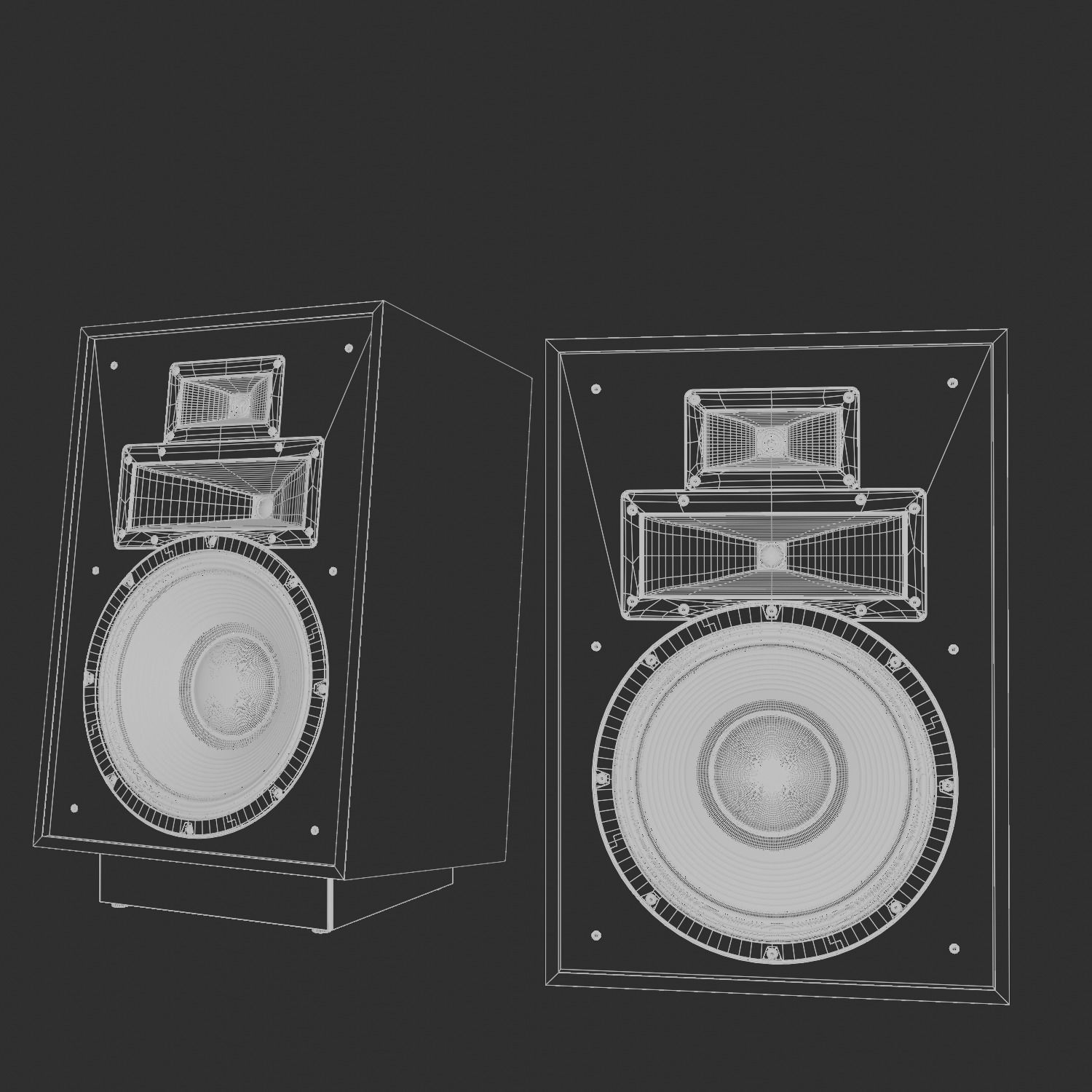 KLIPSCH Heresy IV Floorstanding Speaker with Stand PBR 3D model CGTrader