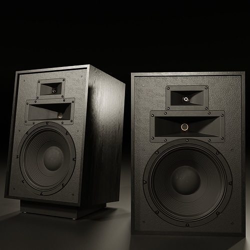 KLIPSCH Heresy IV Floorstanding Speaker with Stand PBR 3D model CGTrader
