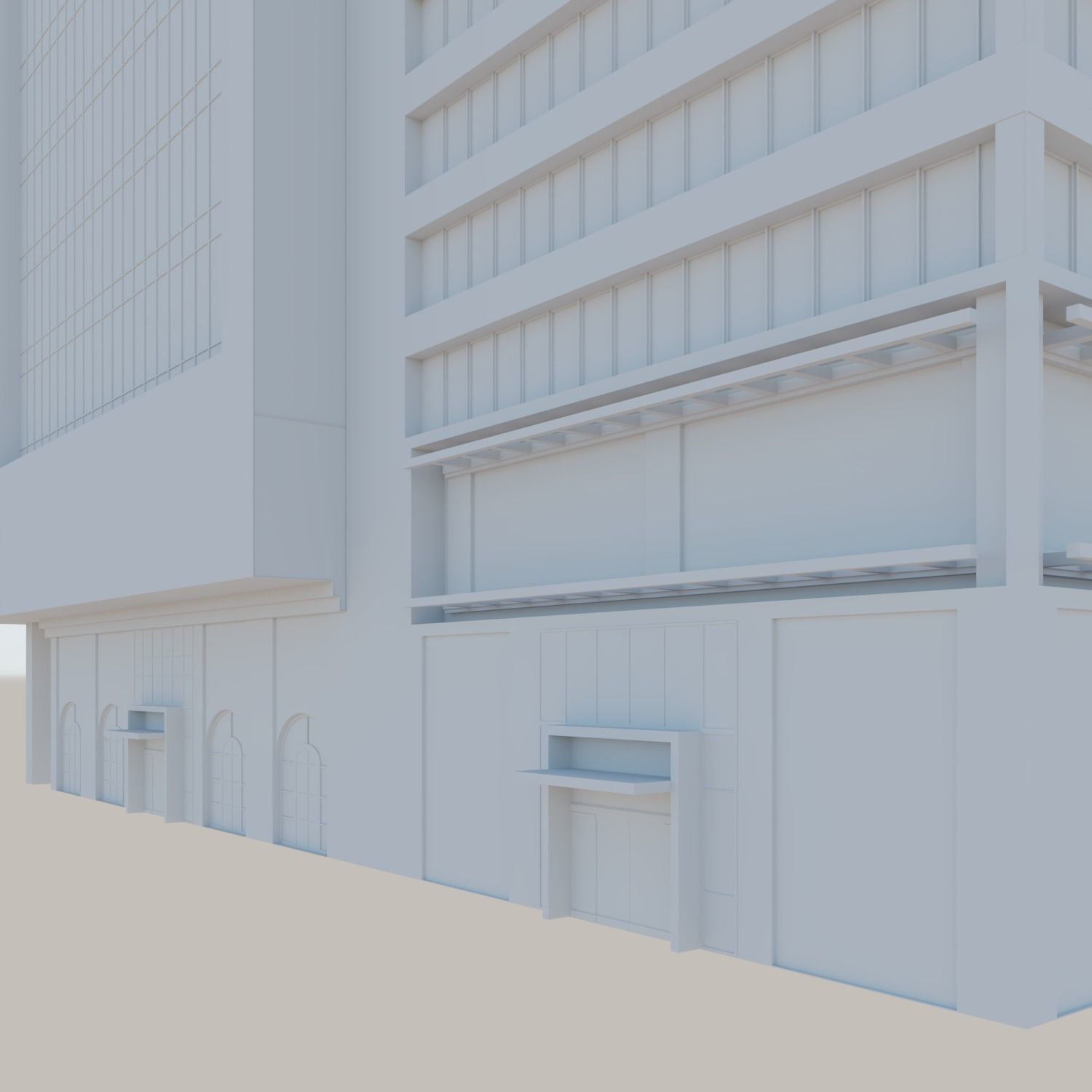 Modern structure Havana 666 3D model