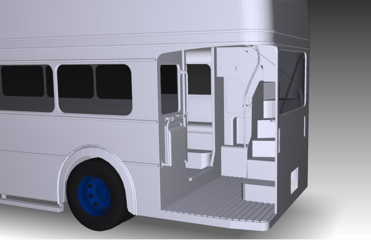 Aec Routemaster Rear AEC Routemaster 3D model | CGTrader