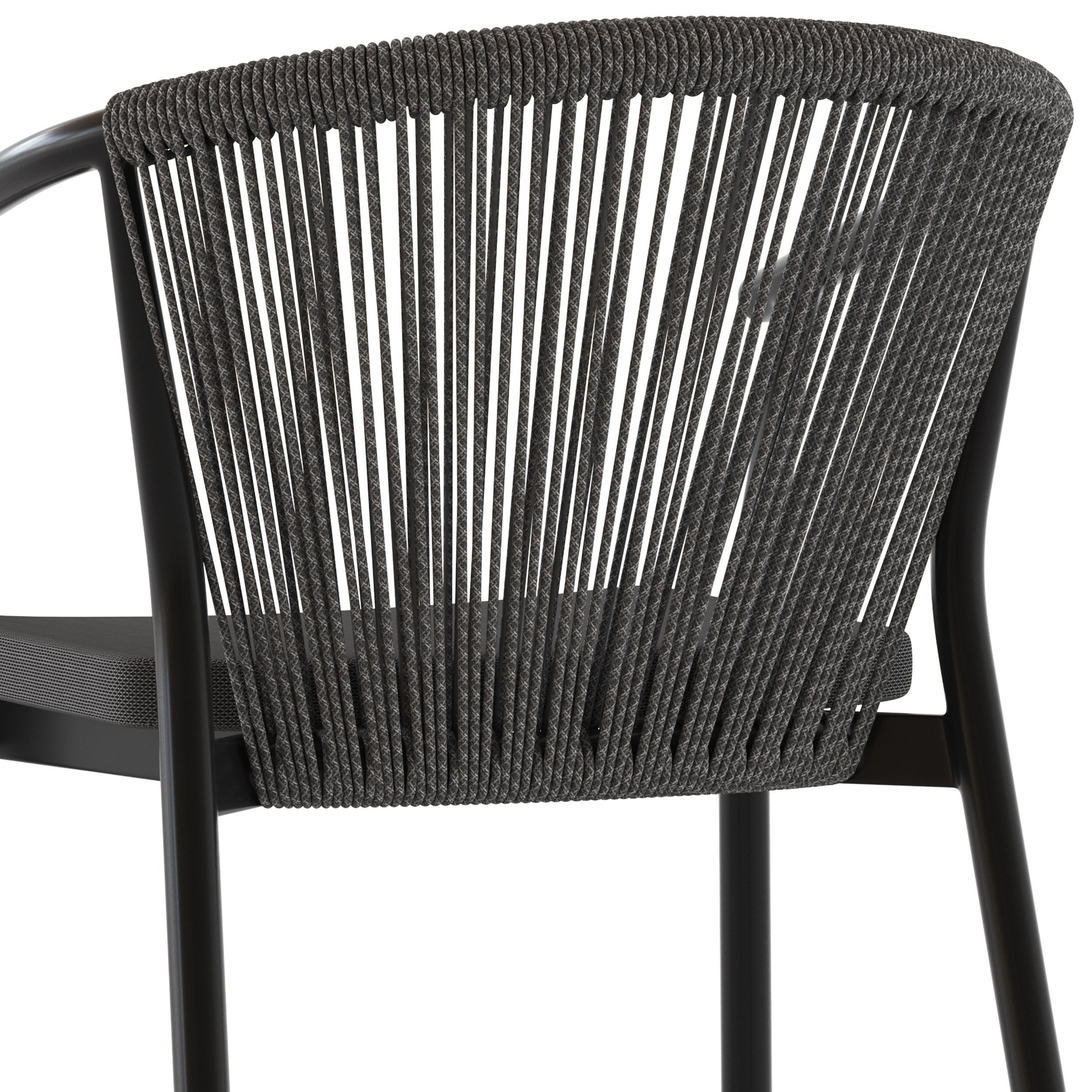 Coco Republic Marco Stackable Outdoor Dining Chair 3D model CGTrader