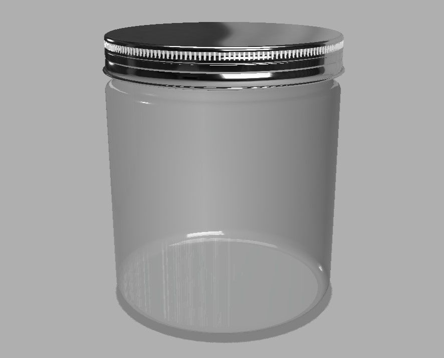 Container Jar With 3 layers 3D model CGTrader