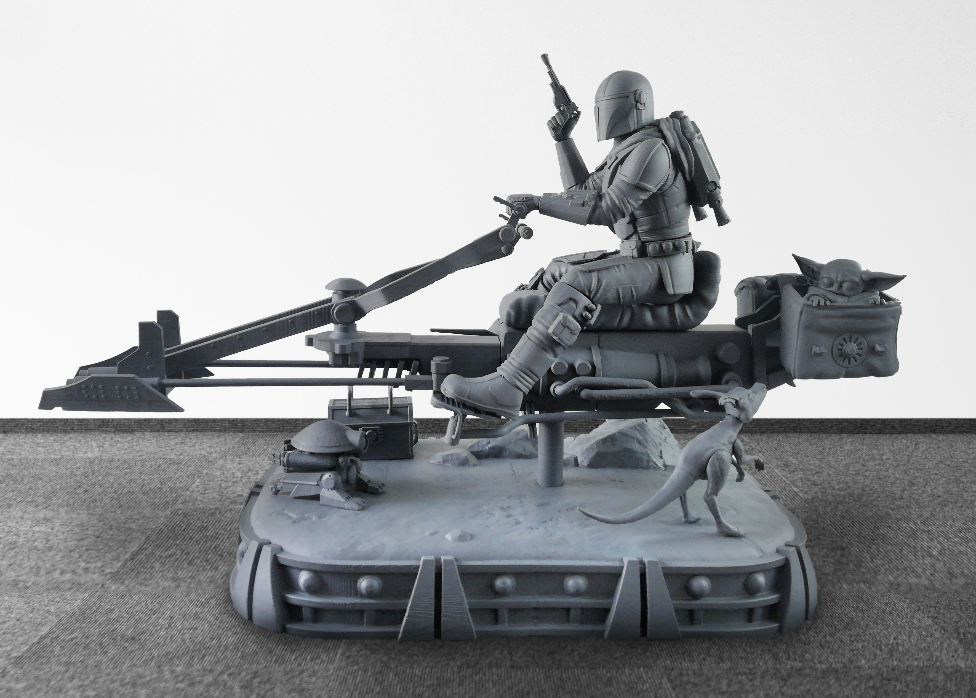 The Mandalorian Diorama 1-6 Scale - 3D model 3D printable | CGTrader