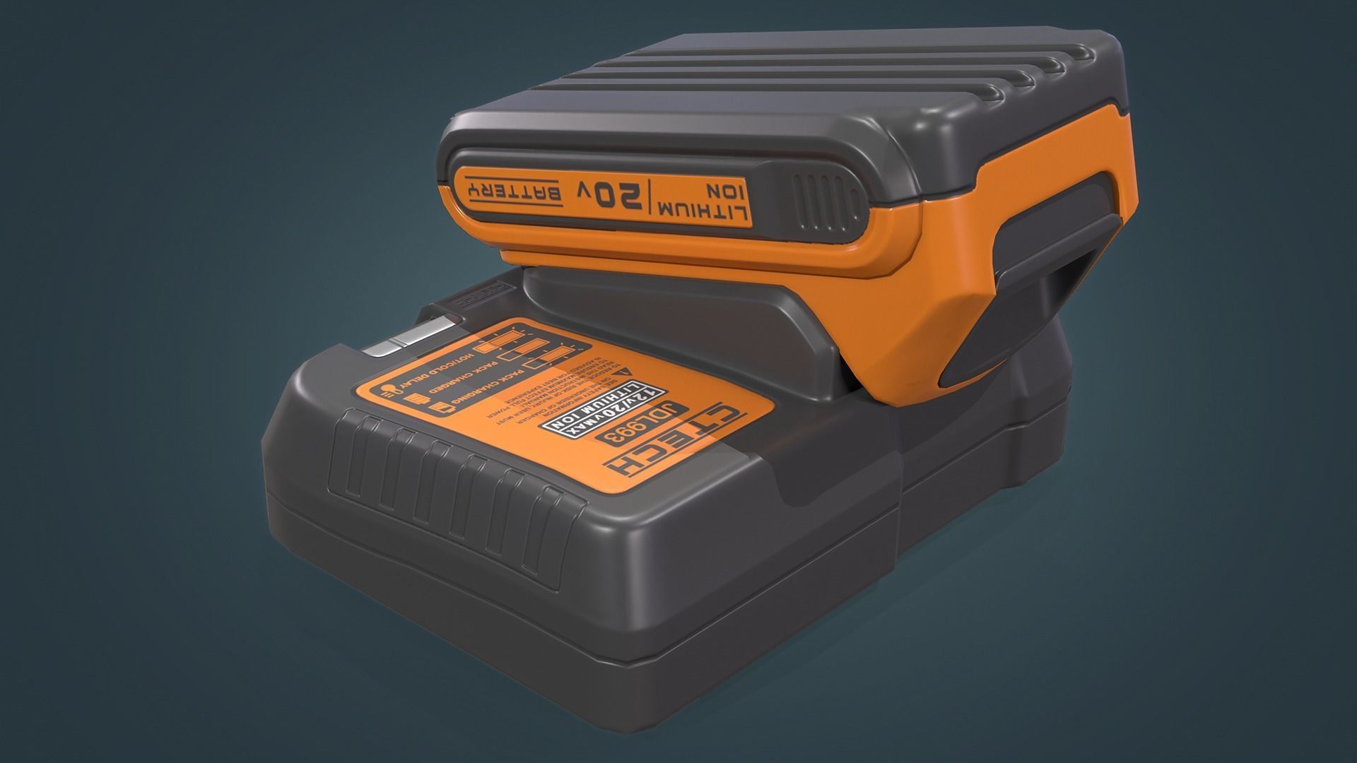 3D model Battery Charging Station VR / AR / lowpoly CGTrader