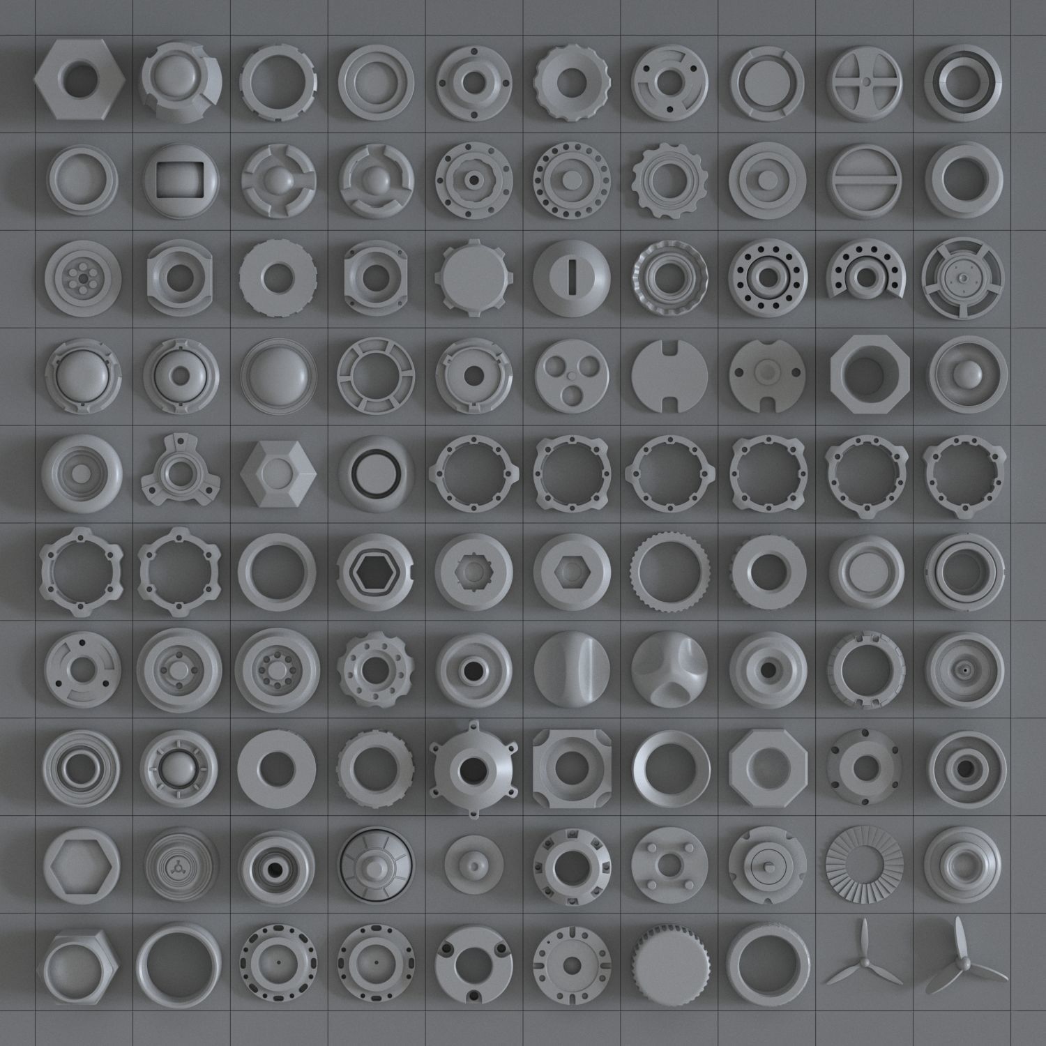 Industrial Kitbash Part 03 - Subdiv Ready